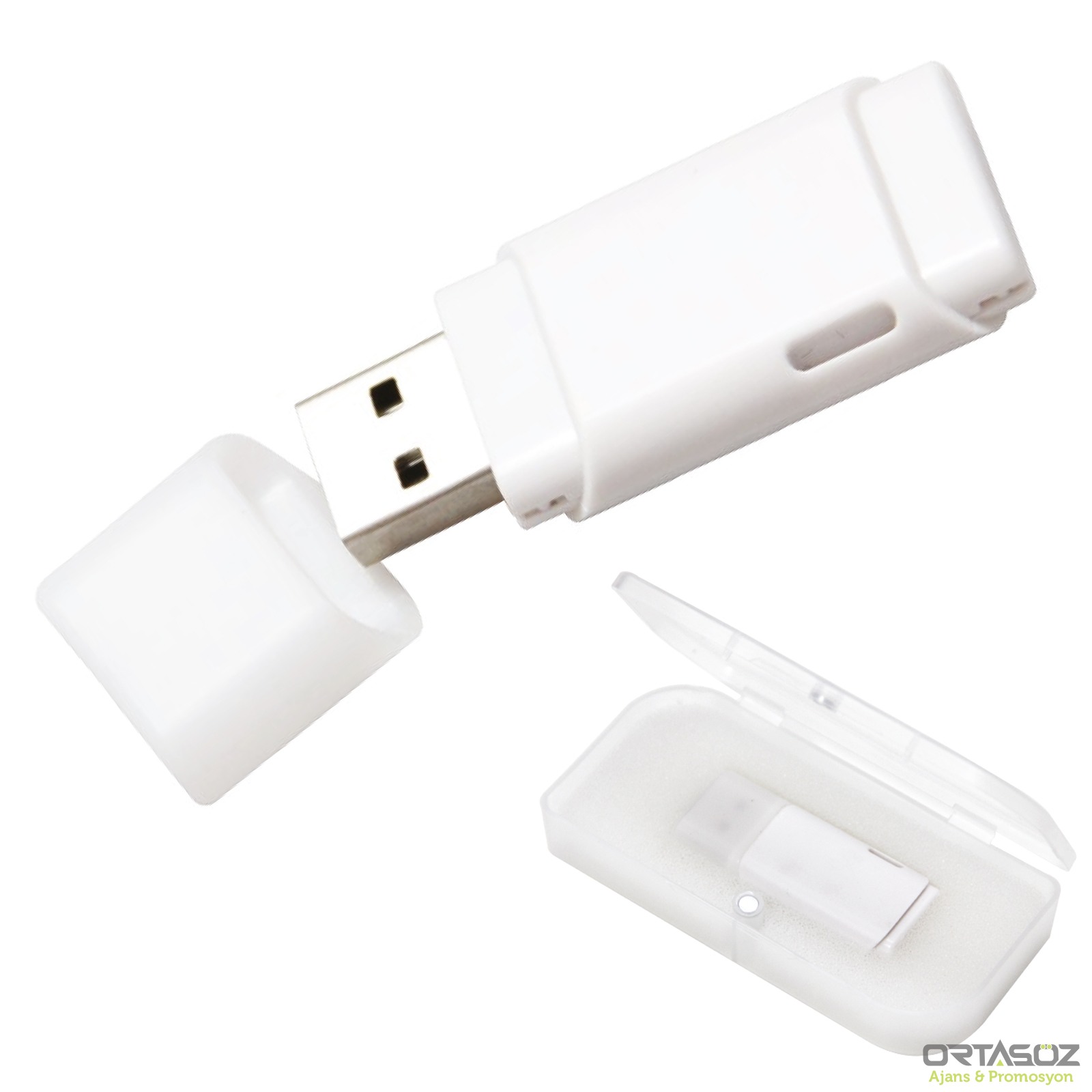 2202 UYGUR LACİVERT PLASTİK USB BELLEK (32 GB)