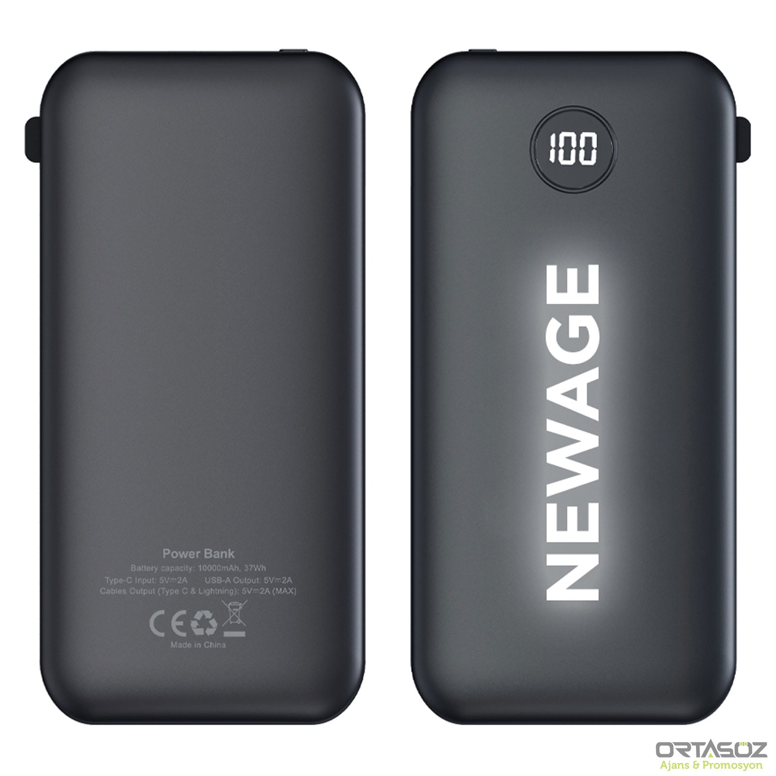 ÖLÜDENİZ SİYAH 10.000 MAH POWERBANK