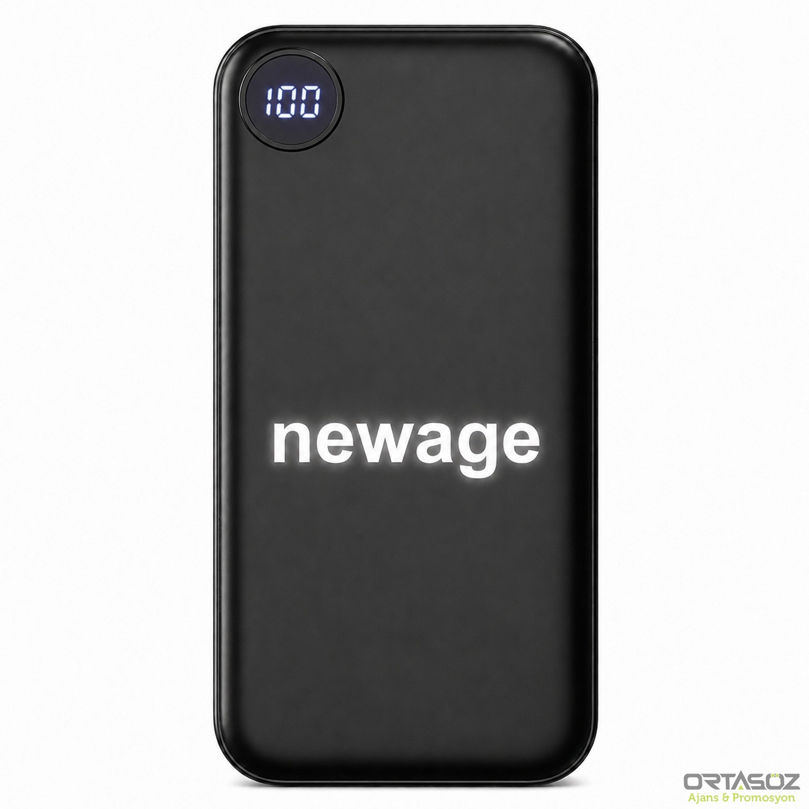 KUMBURNU 10.000 MAH SİYAH LEDLİ POWERBANK