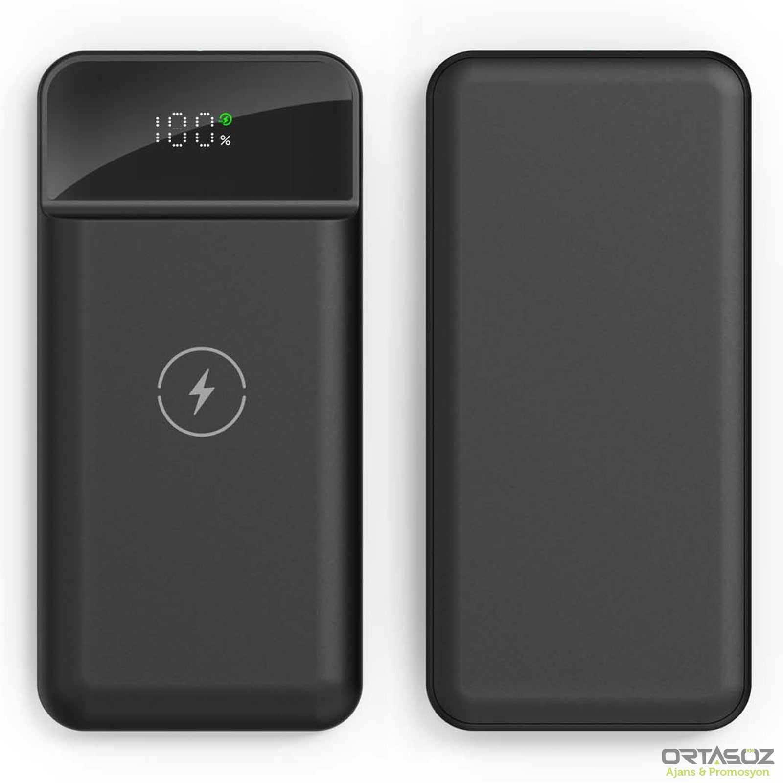 ÜZÜMLÜ 10.000 MAH SİYAH WİRELESS POWERBANK