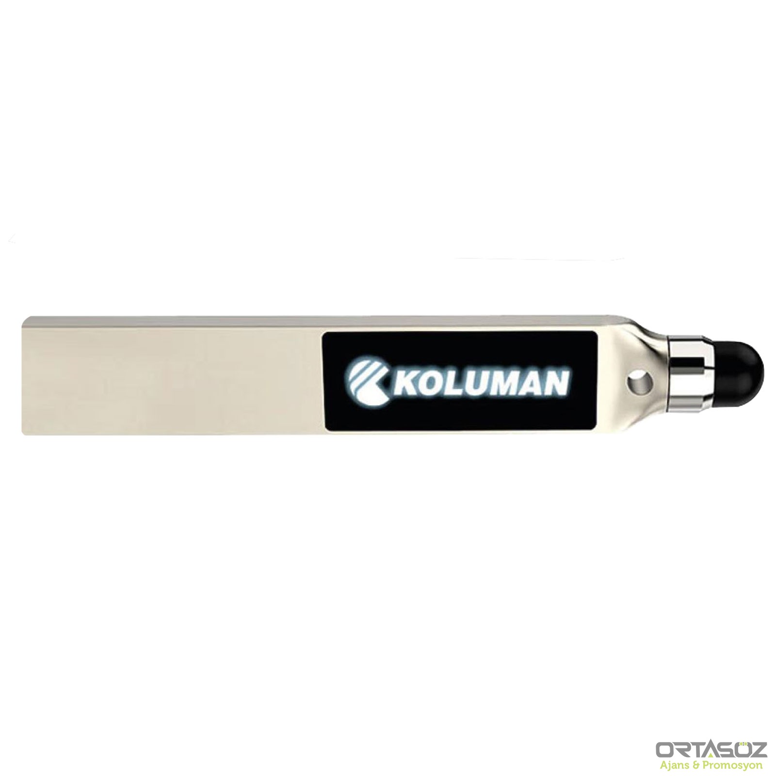 2402 LADİN SİYAH LEDLİ USB BELLEK (16 GB)