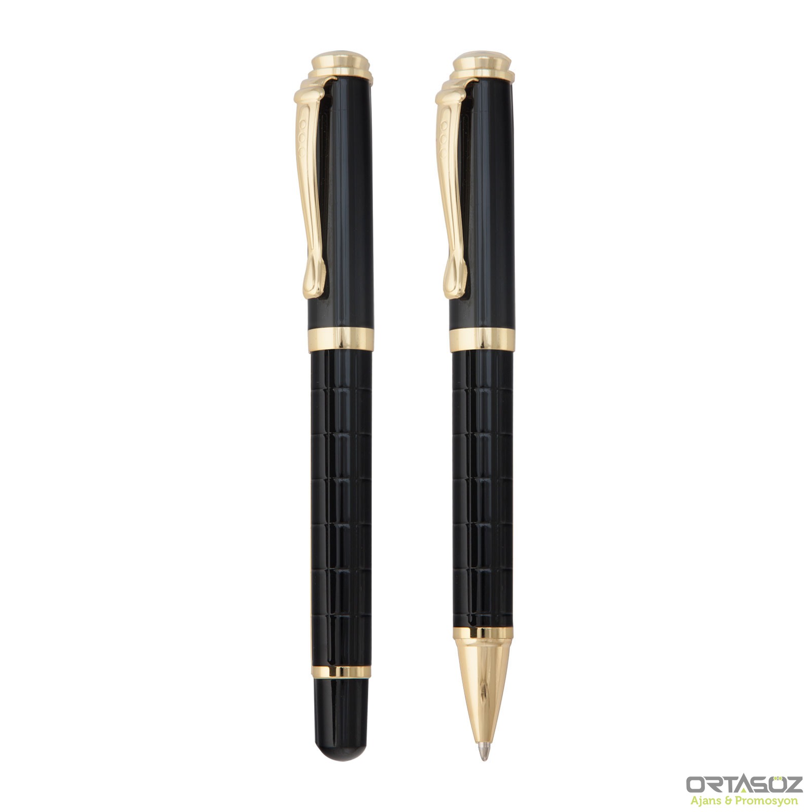 2475 ÇAYGÖREN GÜMÜŞ İKİLİ KALEM SETİ