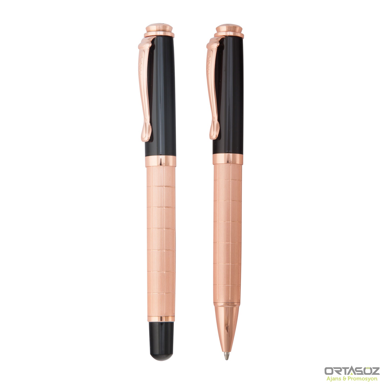 2475 ÇAYGÖREN GÜMÜŞ İKİLİ KALEM SETİ