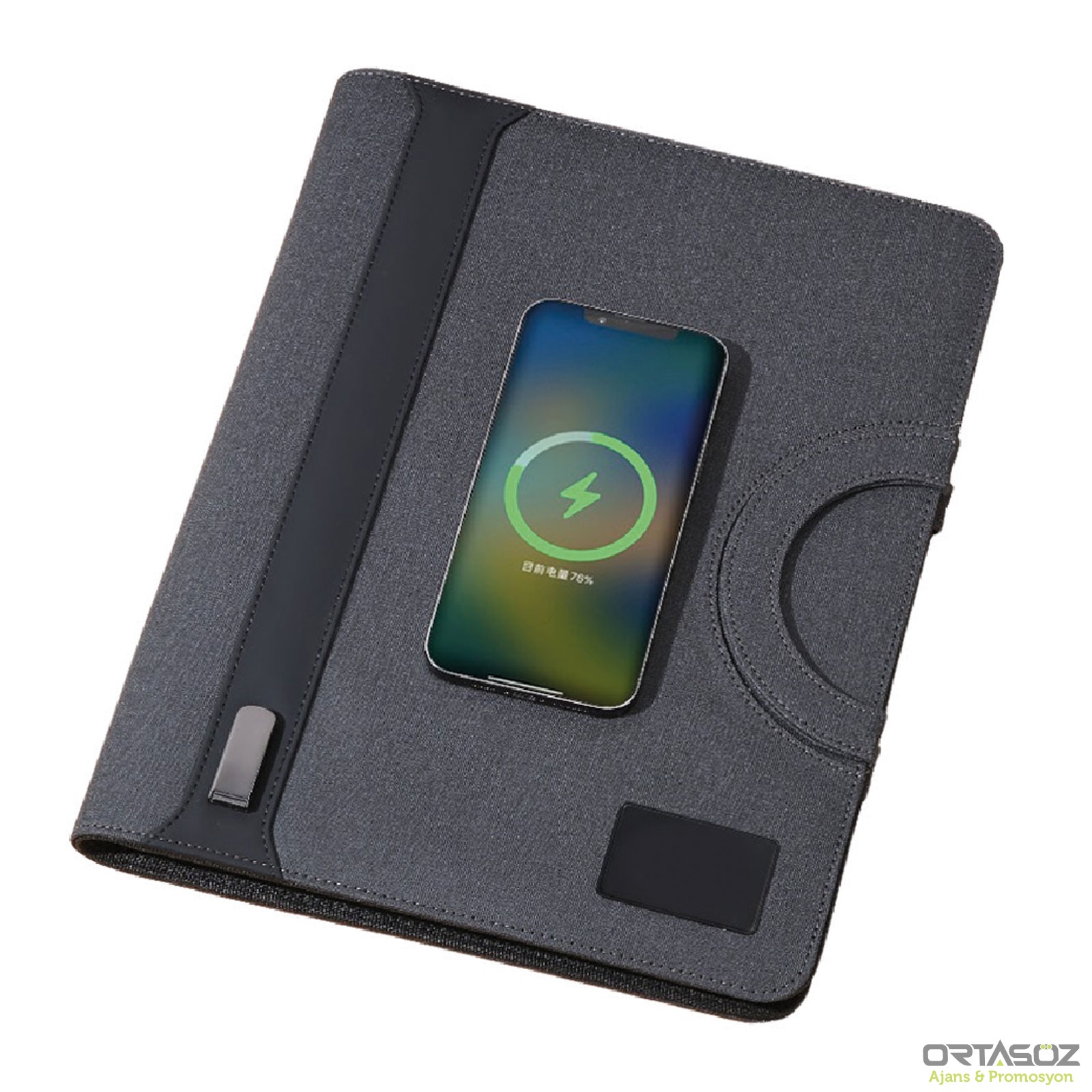 KURTBOĞAZI 8.000 MAH WİRELESS POWERBANK ORGANİZER ÇANTA