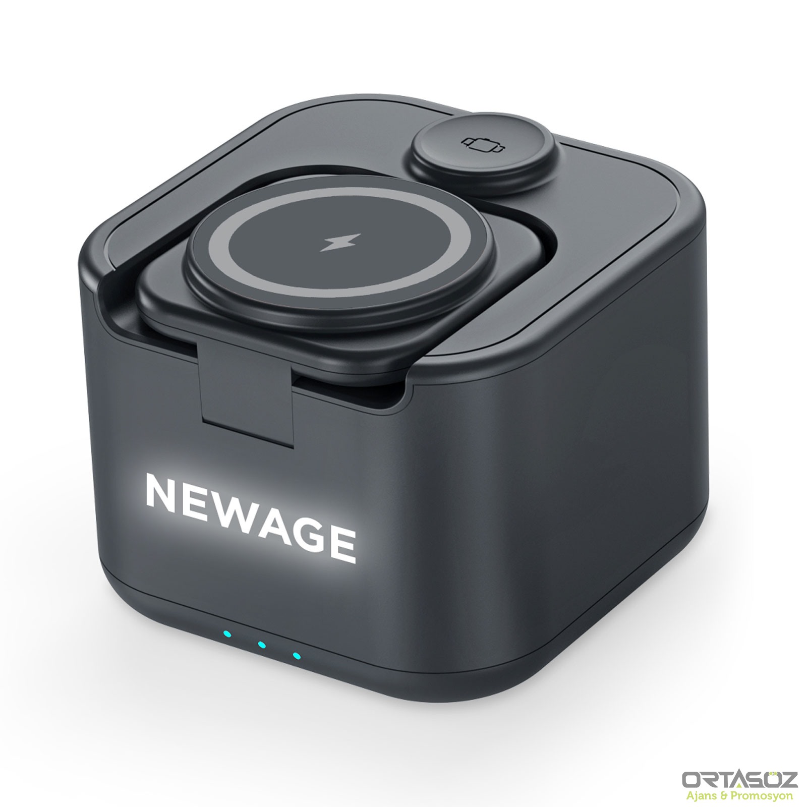 LOTUS SİYAH HOPARLÖR VE WIRELESS SARJ STANDI