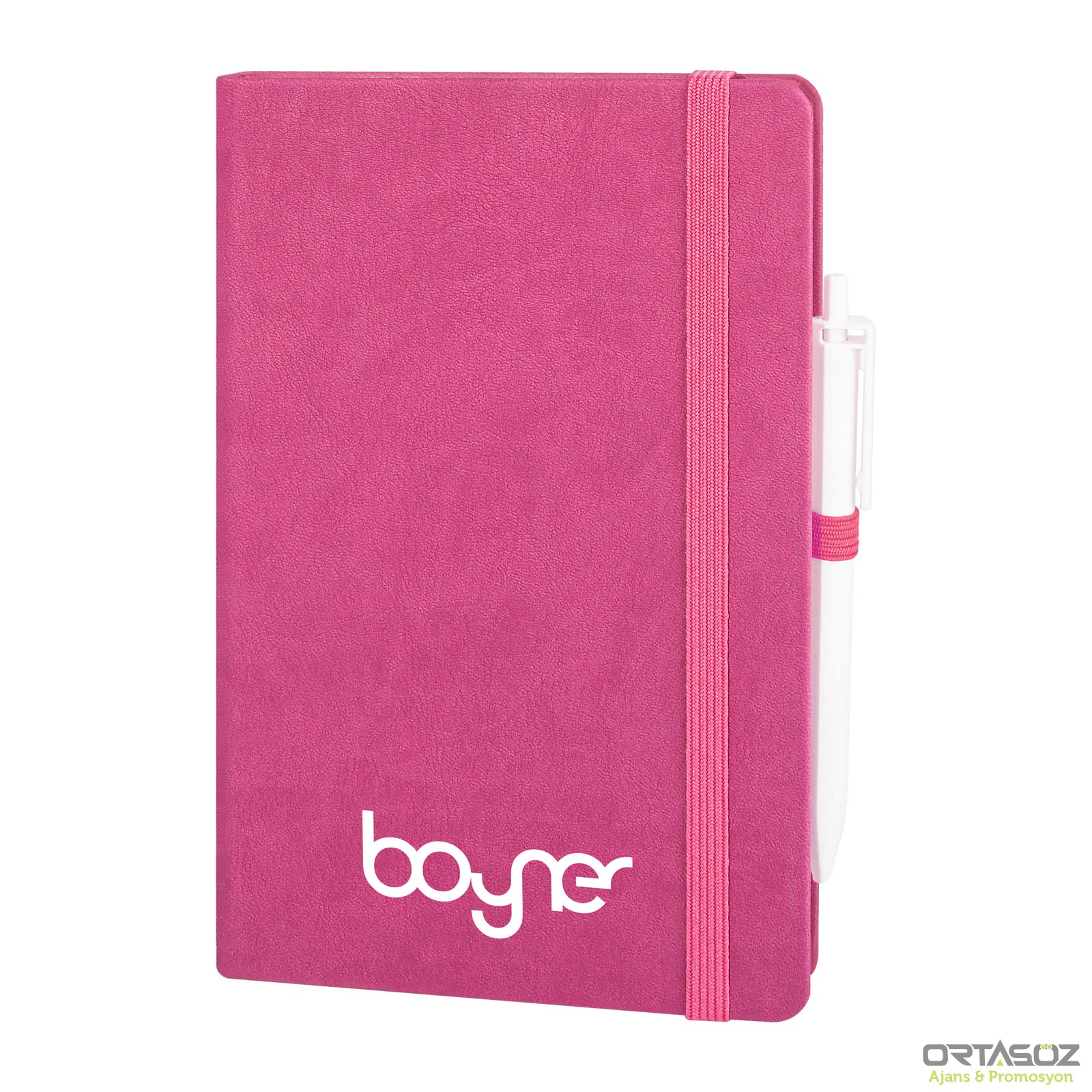 DIŞKAPI PEMBE TARİHSİZ DEFTER (13X21 CM)