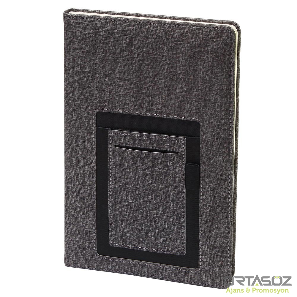 3026 MEŞRUTİYET GRİ TARİHSİZ DEFTER (15X21 CM)