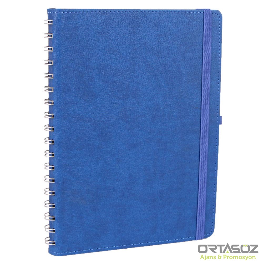 3031 SÖĞÜTÖZÜ KIRMIZI SPİRALLİ TARİHSİZ DEFTER (17X24 CM)