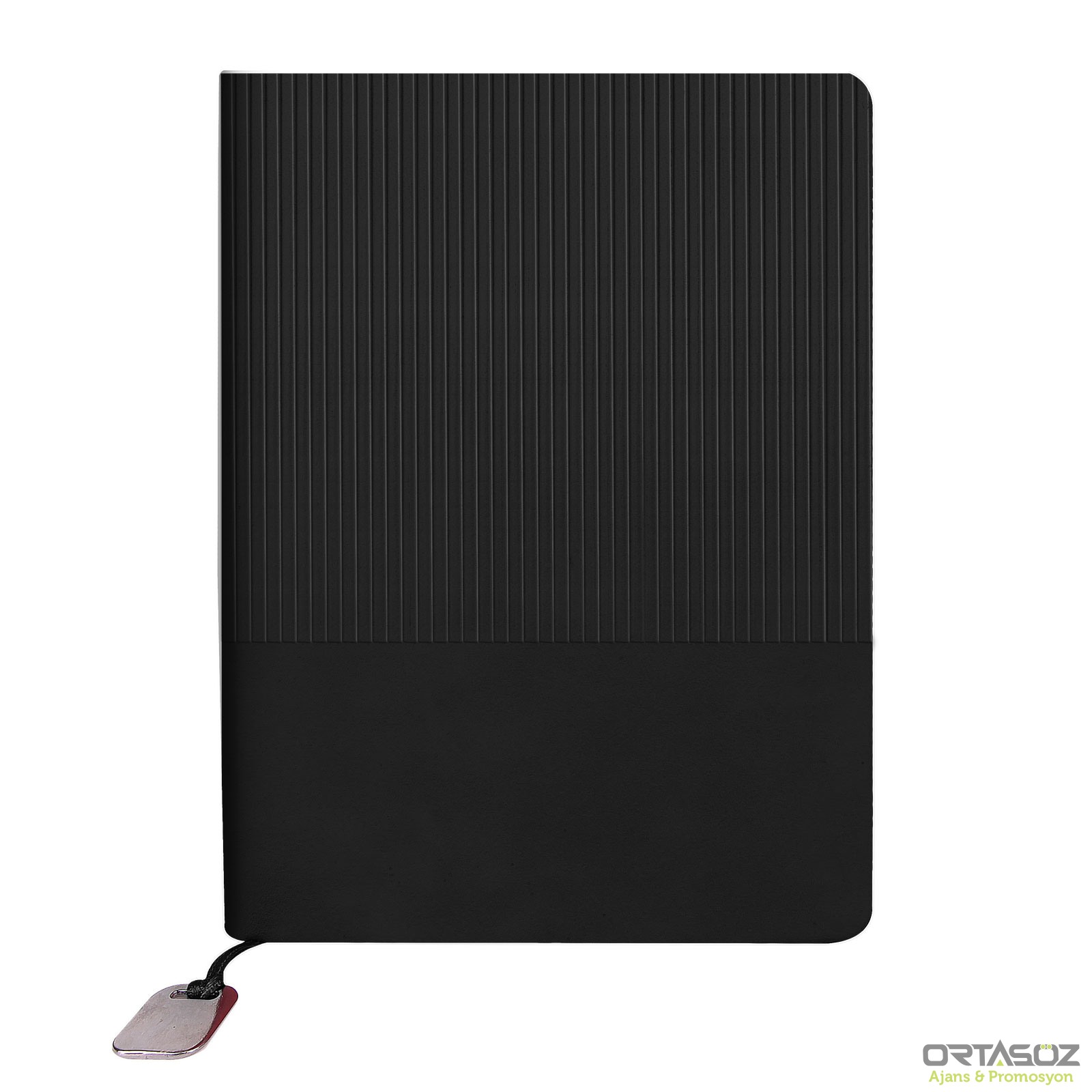 DİKMEN SİYAH TARİHSİZ DEFTER (15X21 CM)