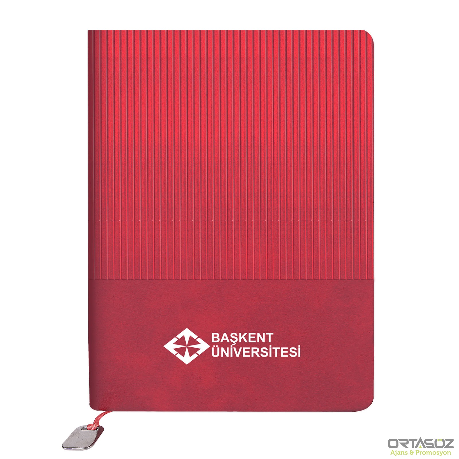 DİKMEN KIRMIZI TARİHSİZ DEFTER (15X21 CM)