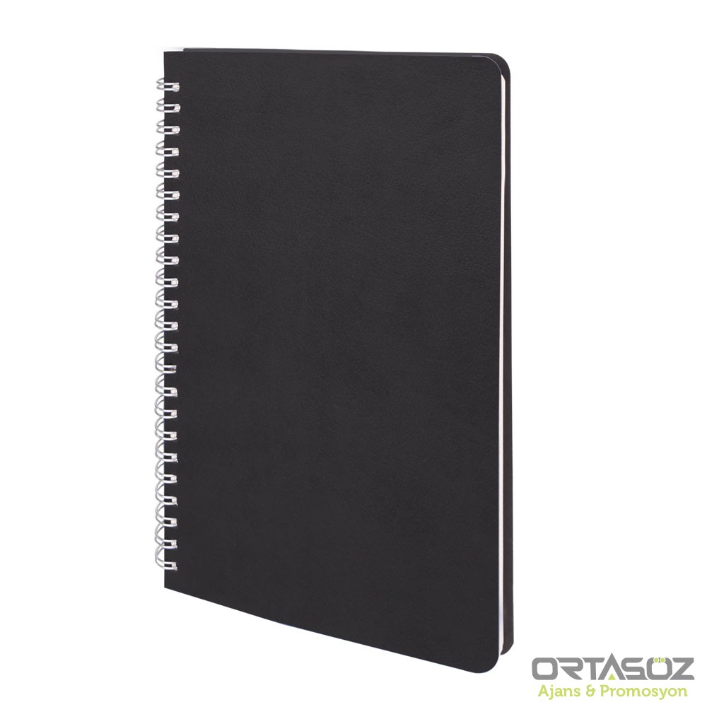 AKYURT SİYAH TARİHSİZ DEFTER (13X21 CM)