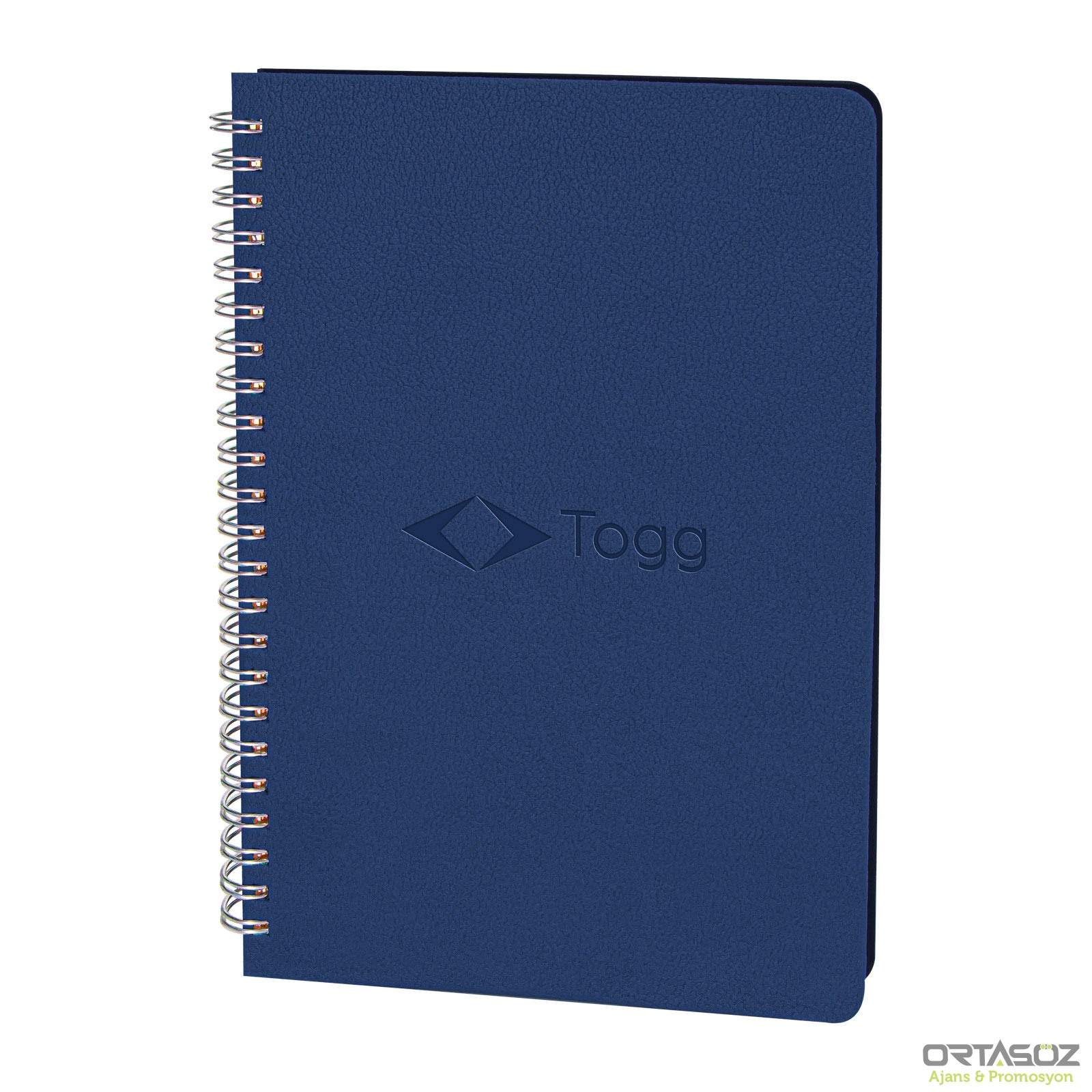 3062 AKYURT TABA SPİRALLİ TARİHSİZ DEFTER (13X21 CM)