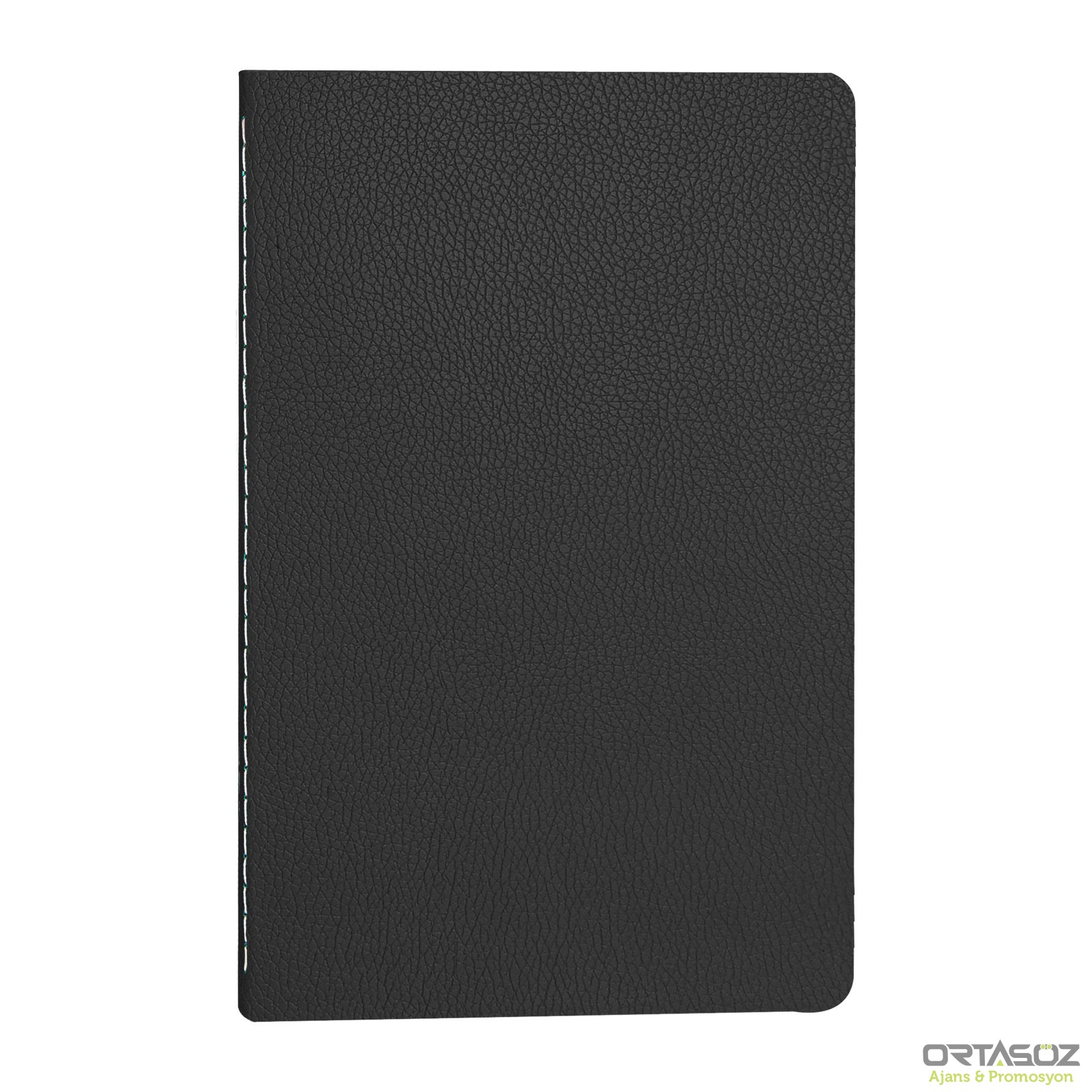 SIHHİYE SİYAH TERZİ DİKİŞLİ DEFTER (13X21 CM)