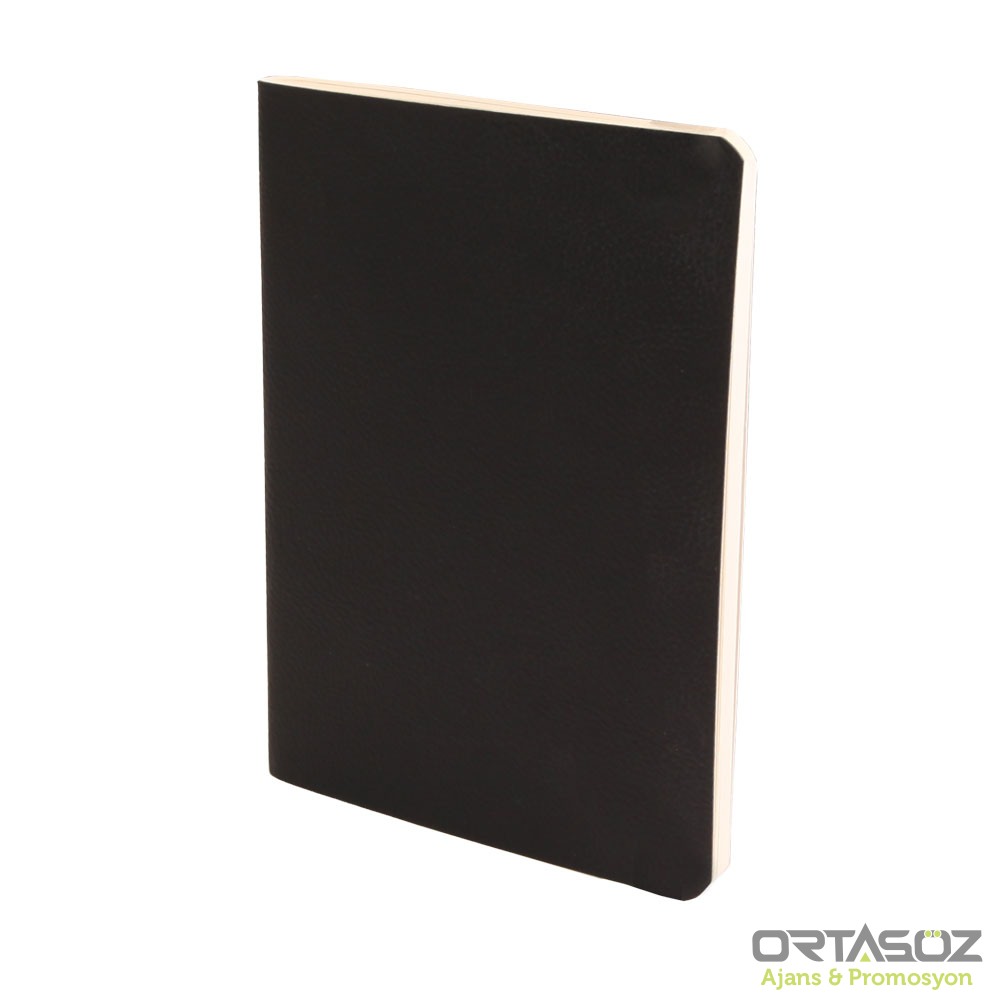 SIHHİYE SİYAH TERZİ DİKİŞLİ DEFTER (13X21 CM)