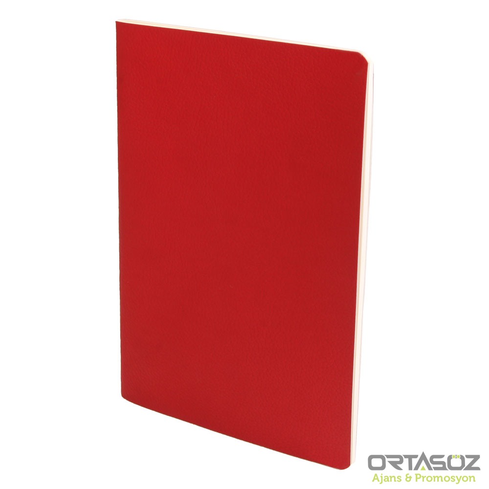 SIHHİYE KIRMIZI TERZİ DİKİŞLİ DEFTER (13X21 CM)