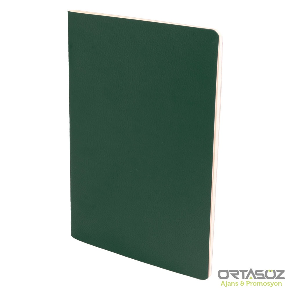 SIHHİYE YEŞİL TERZİ DİKİŞLİ DEFTER (13X21 CM)