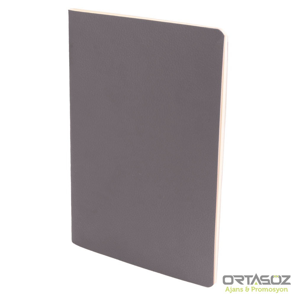 SIHHİYE GRİ TERZİ DİKİŞLİ DEFTER (13X21 CM)