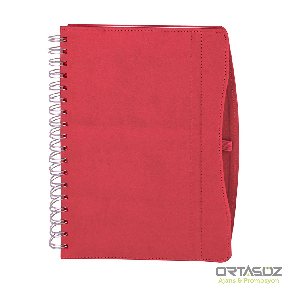 İVEDİK KIRMIZI TARİHLİ AJANDA (17X24 CM)