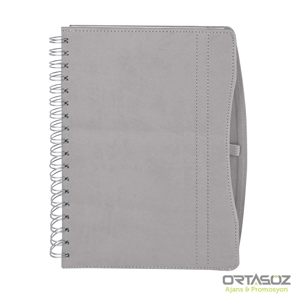 İVEDİK GRİ TARİHLİ AJANDA (17X24 CM)