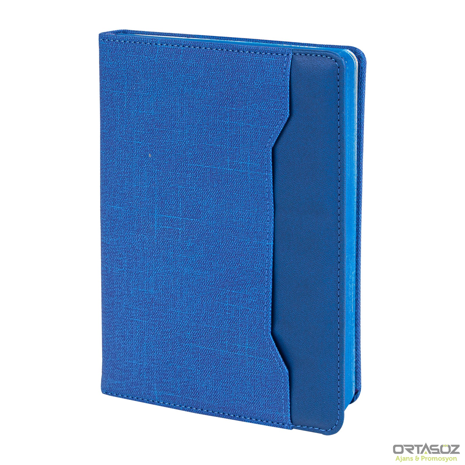 KORU LACİVERT TARİHSİZ DEFTER (15X21 CM)