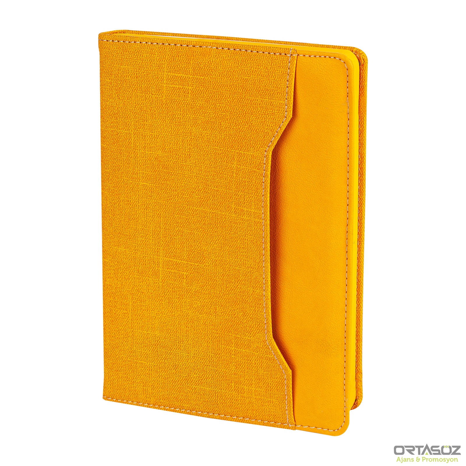 KORU SARI TARİHSİZ DEFTER (15X21 CM)