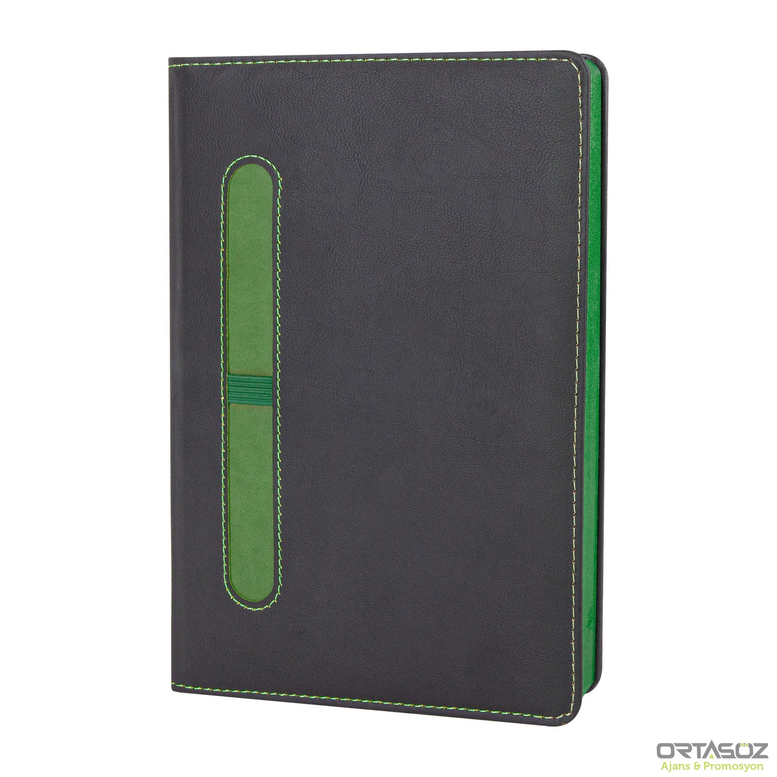 ERGAZİ YEŞİL TARİHLİ AJANDA (17X24 CM)