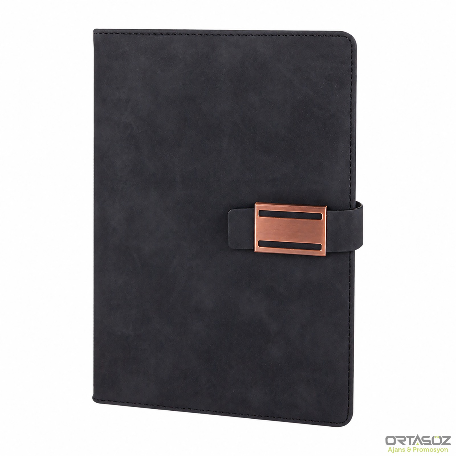 AKINCI SİYAH TARİHSİZ DEFTER (15X21 CM)