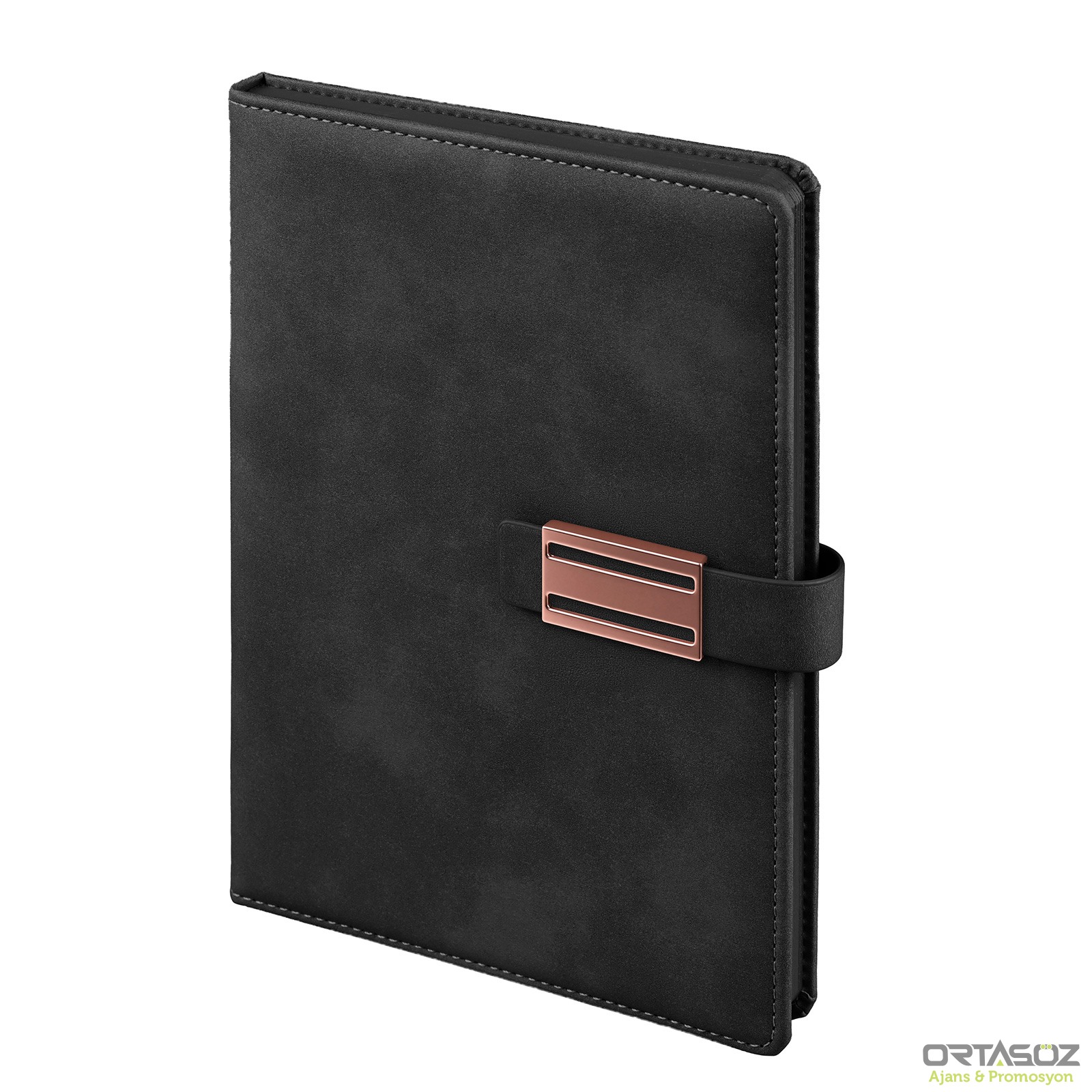 AKINCI SİYAH TARİHSİZ DEFTER (15X21 CM)