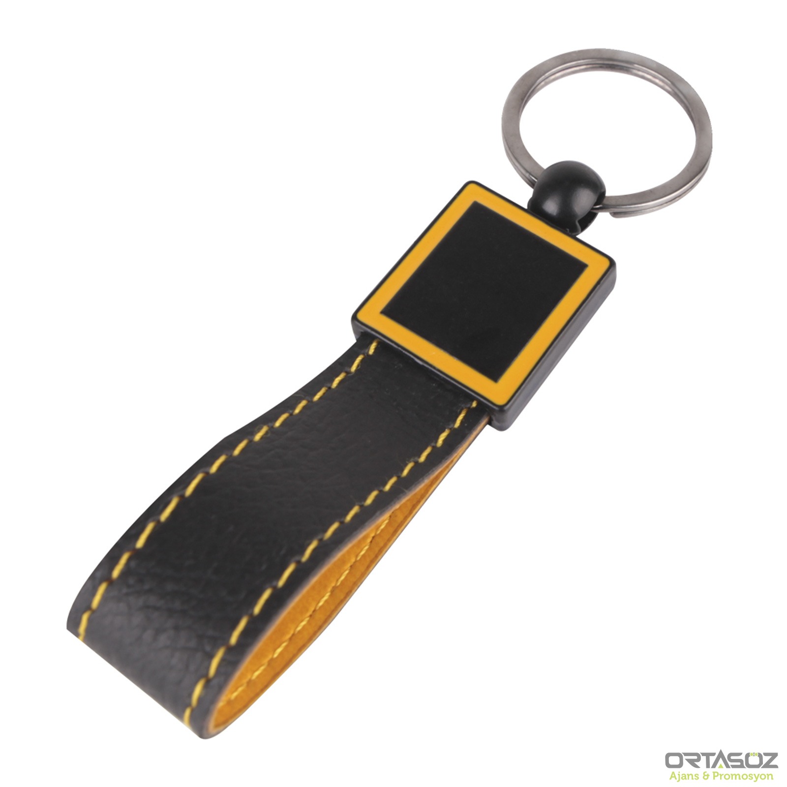 KAÇKAR SARI DERİ ANAHTARLIK