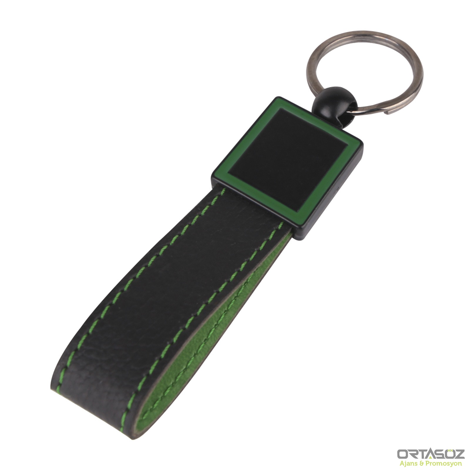 KAÇKAR YEŞİL DERİ ANAHTARLIK