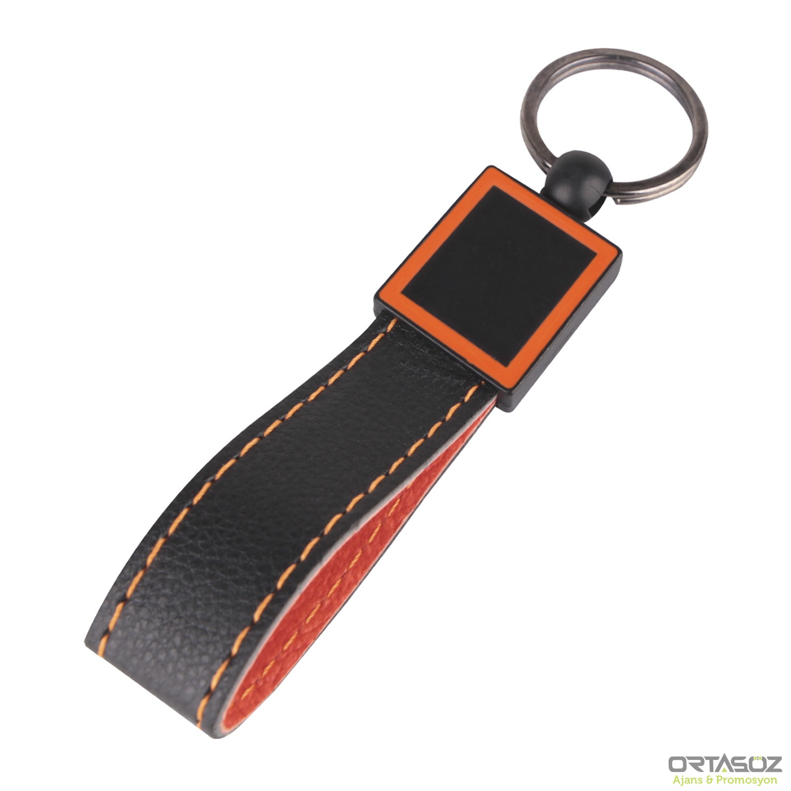 KAÇKAR TURUNCU DERİ ANAHTARLIK