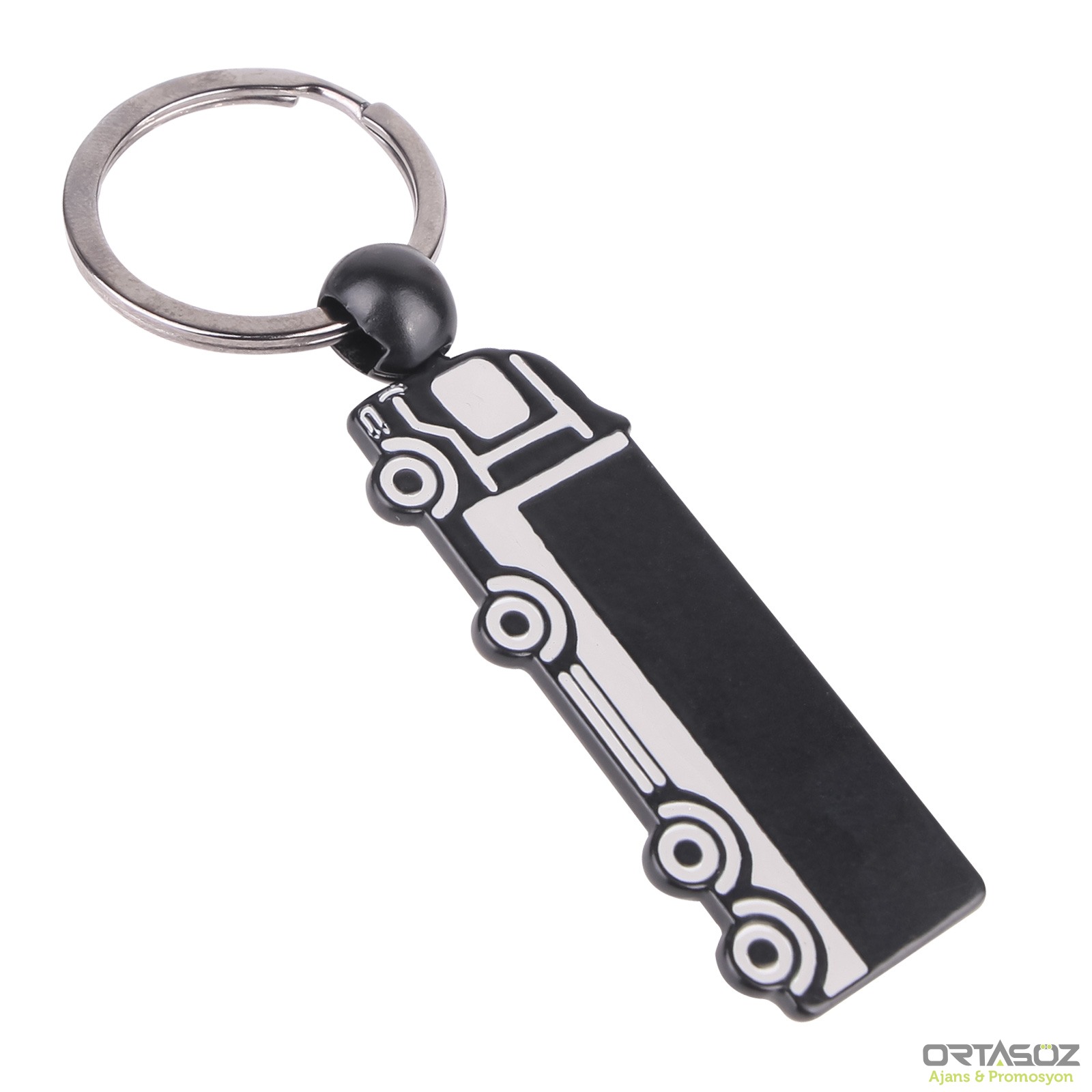 YOLDAŞ SİYAH TEK YÖN METAL ANAHTARLIK