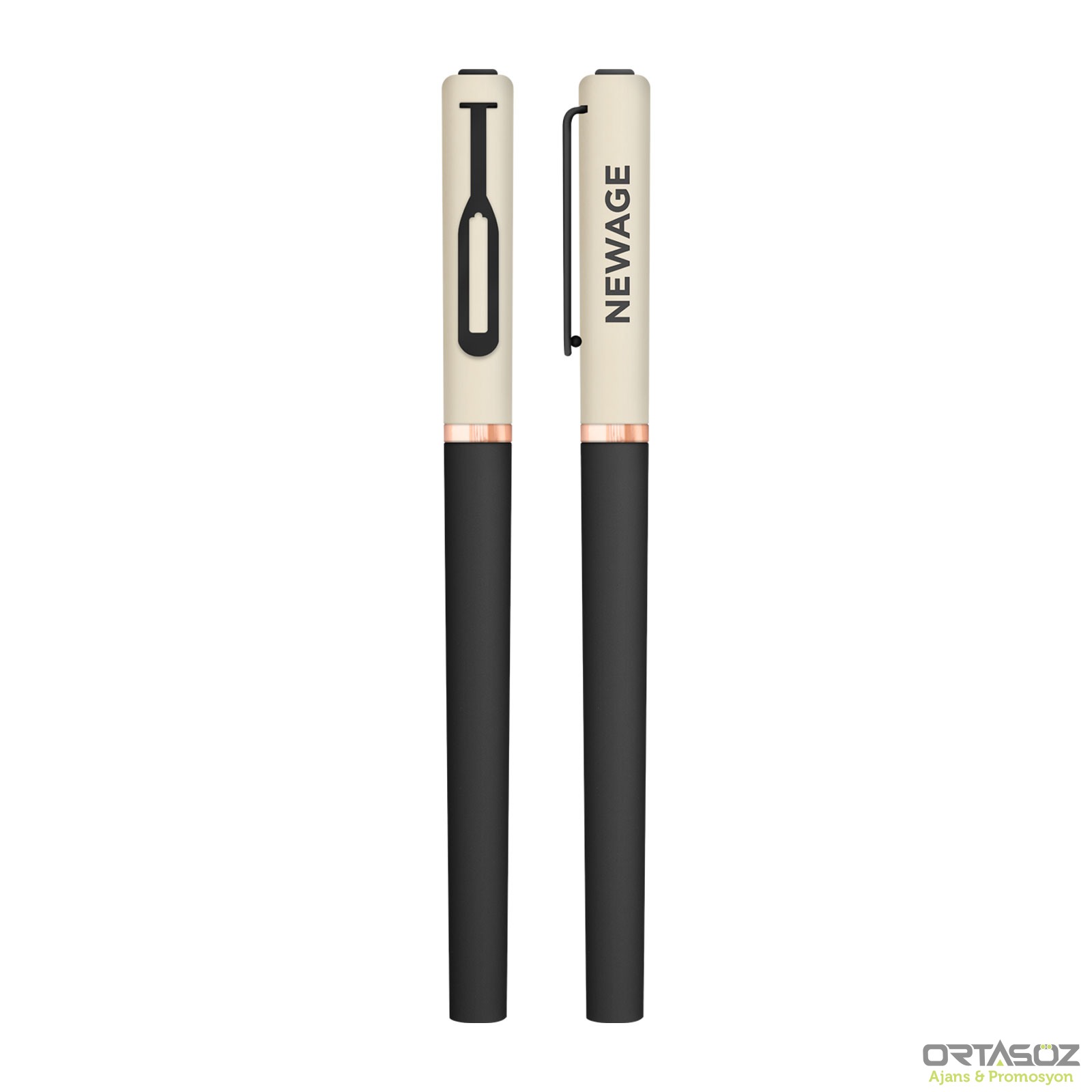 GÜRSU SİYAH METAL ROLLER KALEM