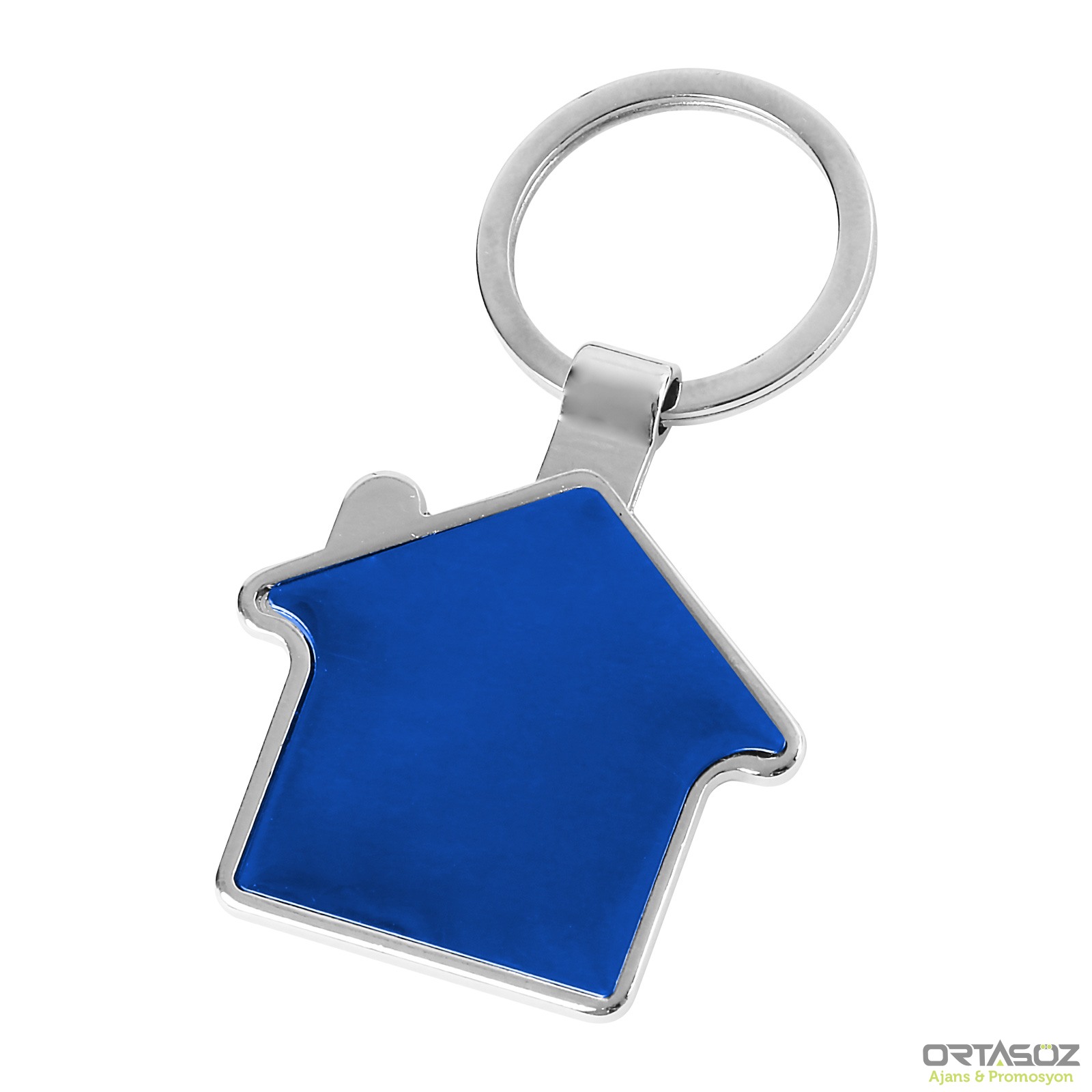 4024 POKUT GÜMÜŞ TEK YÖN METAL ANAHTARLIK 