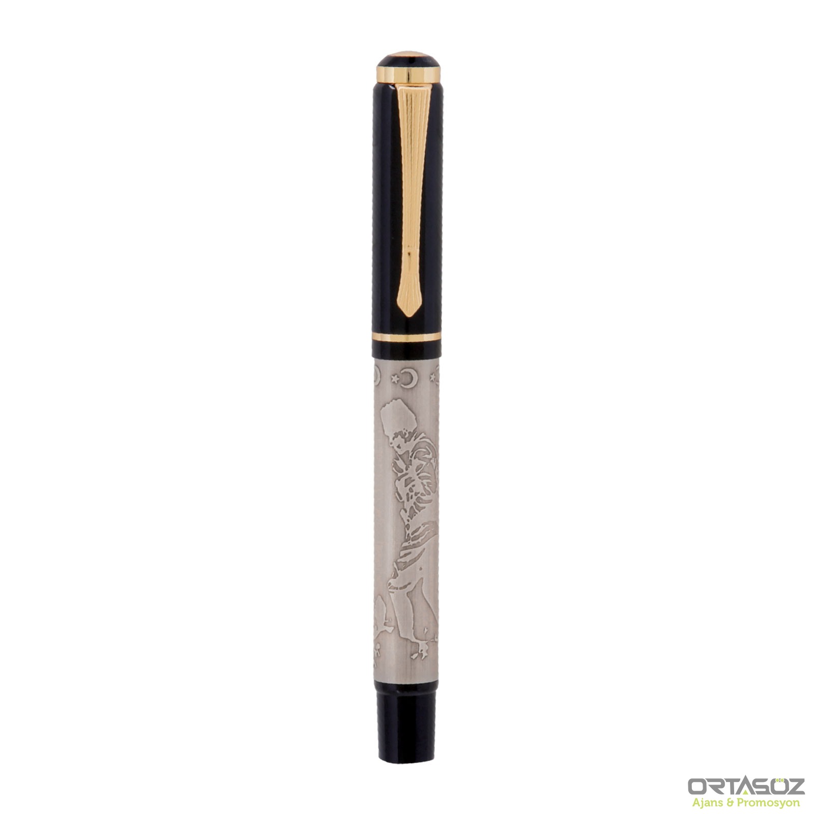 4025 HEKİMHAN OSMANLI KABARTMALI METAL ROLLER KALEM