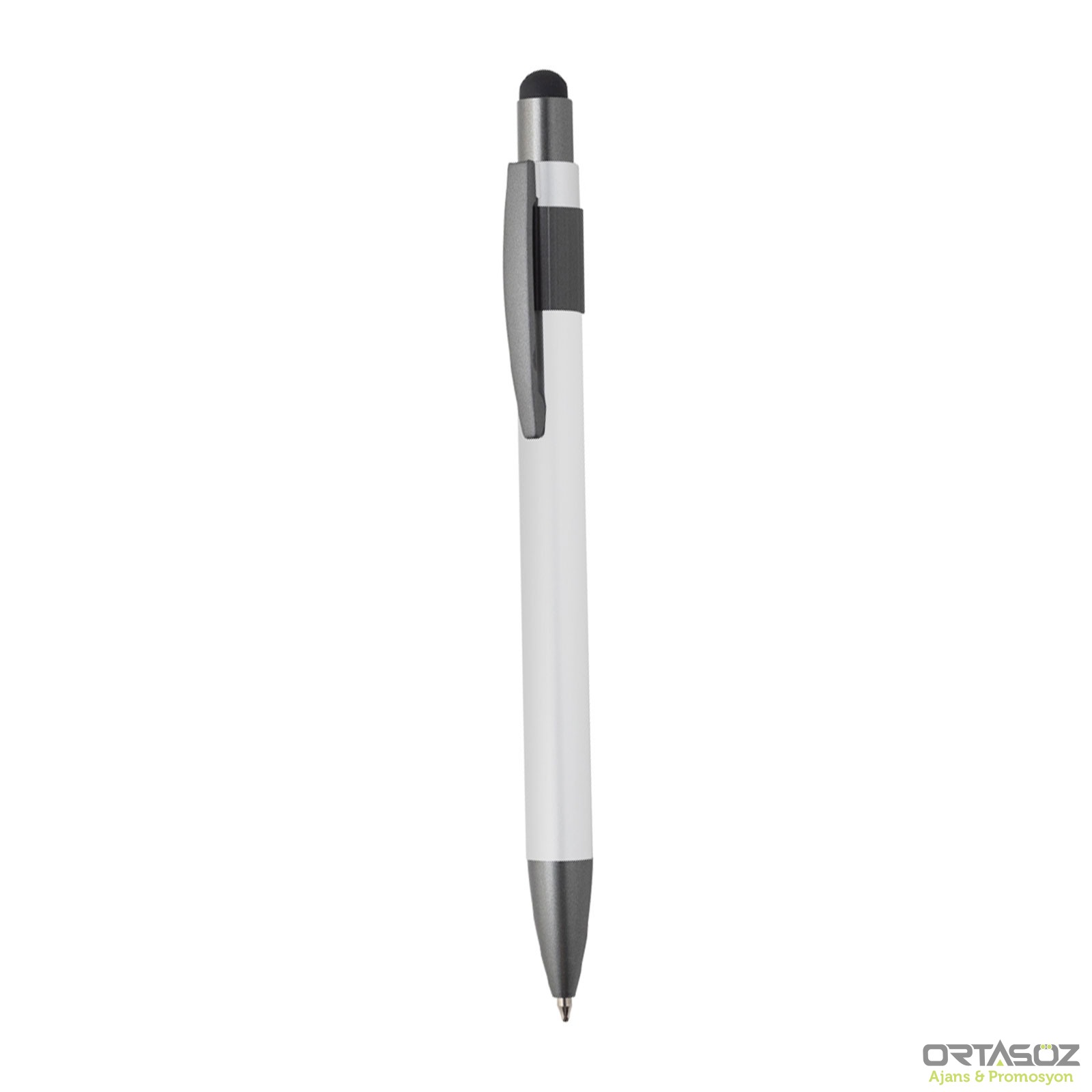 4053 OLTU SİYAH STRES ÇARKLI METAL TÜKENMEZ KALEM