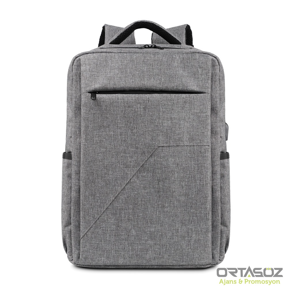 YELKEN GRİ LAPTOP BÖLMELİ SIRT ÇANTASI