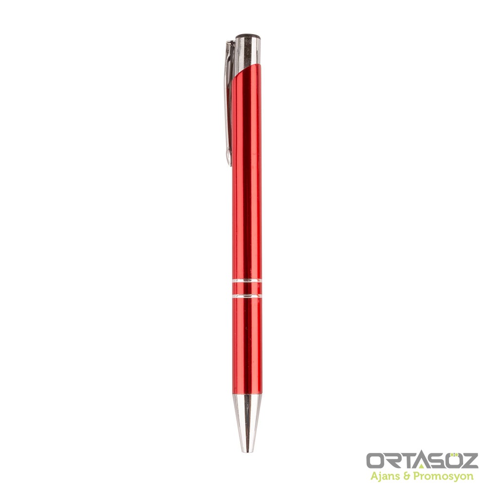 ÇORLU KIRMIZI METAL TÜKENMEZ KALEM 