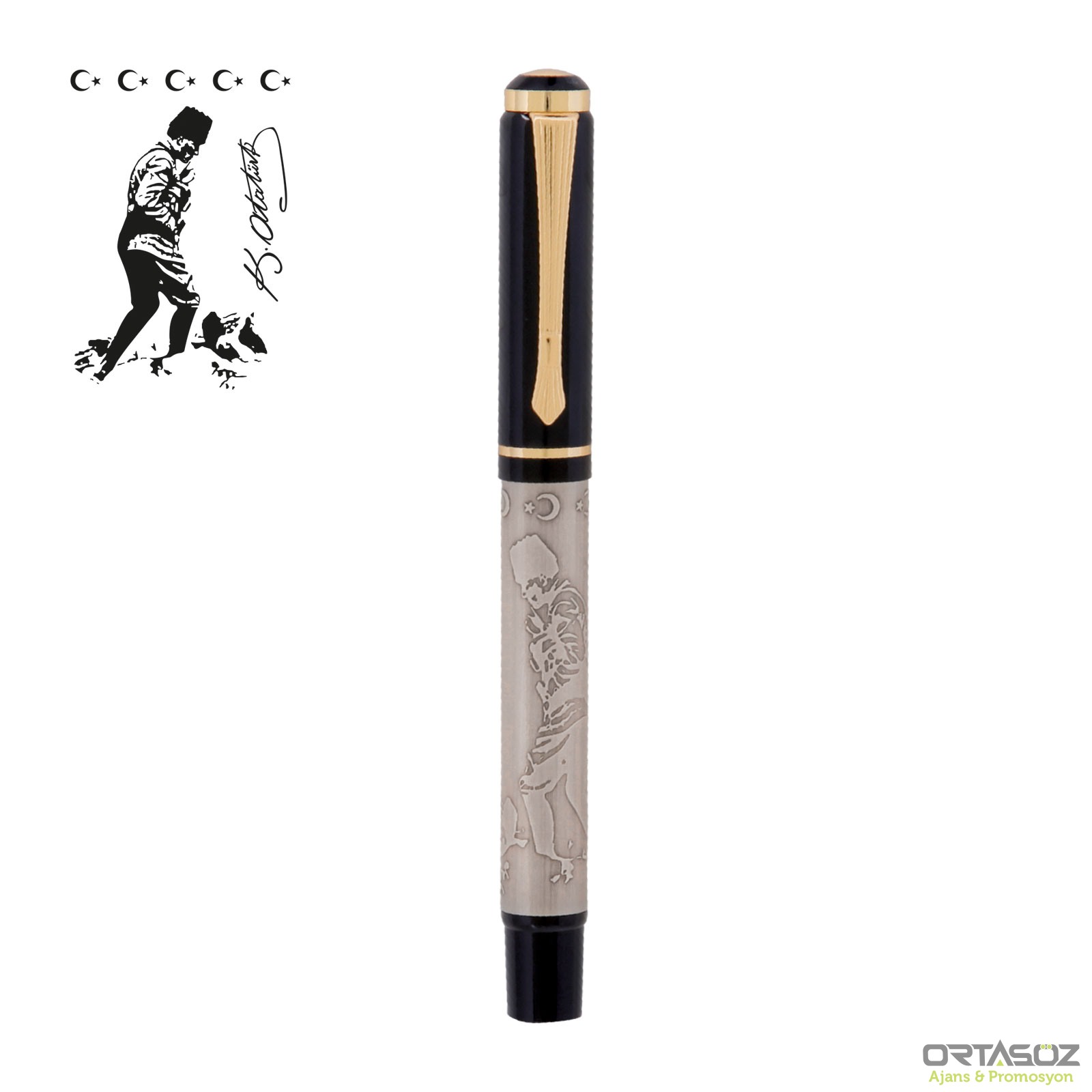 4095 DULKADİROĞLU OSMANLI KABARTMALI TEKLİ KALEM SETİ