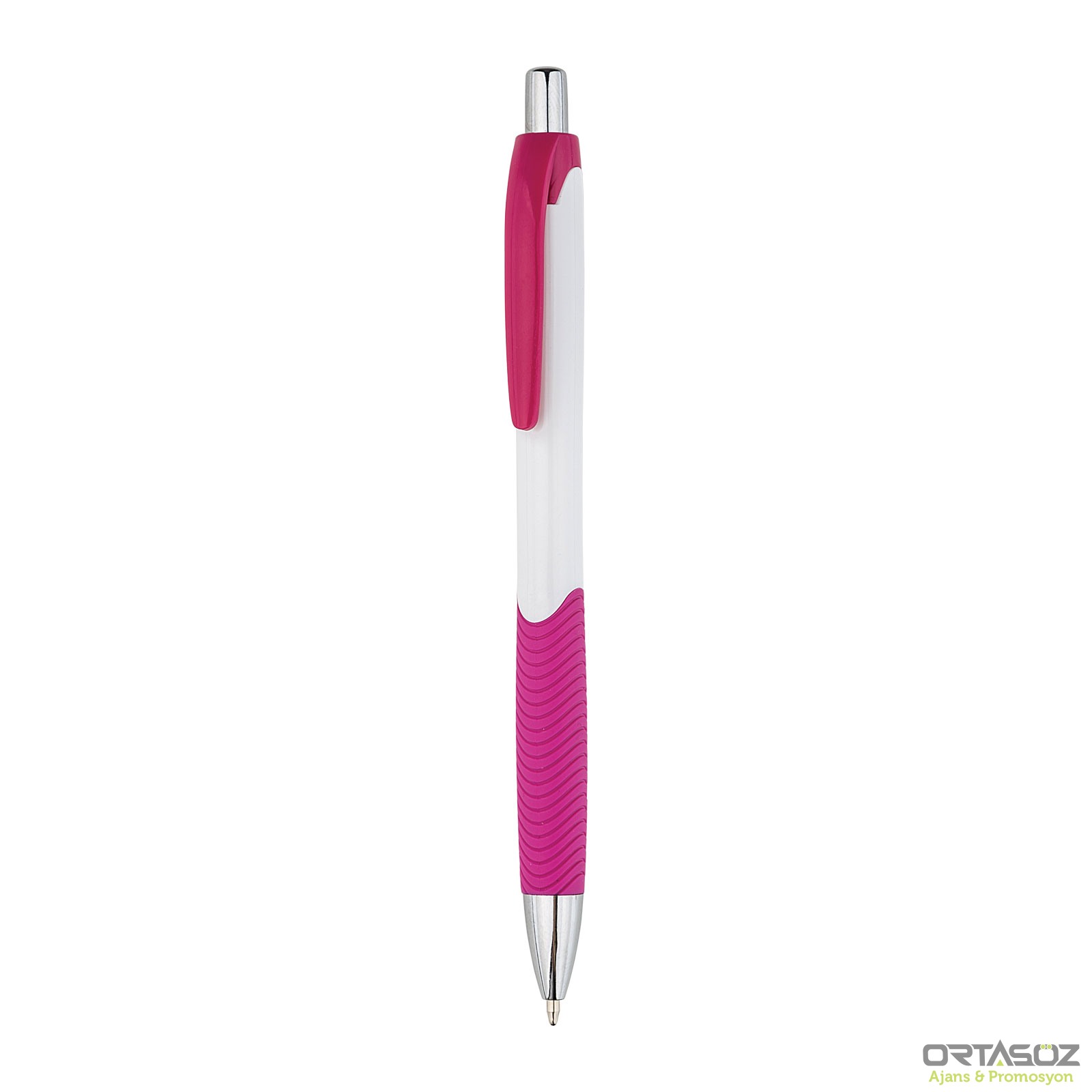 KONYAALTI PEMBE PLASTİK TÜKENMEZ KALEM 