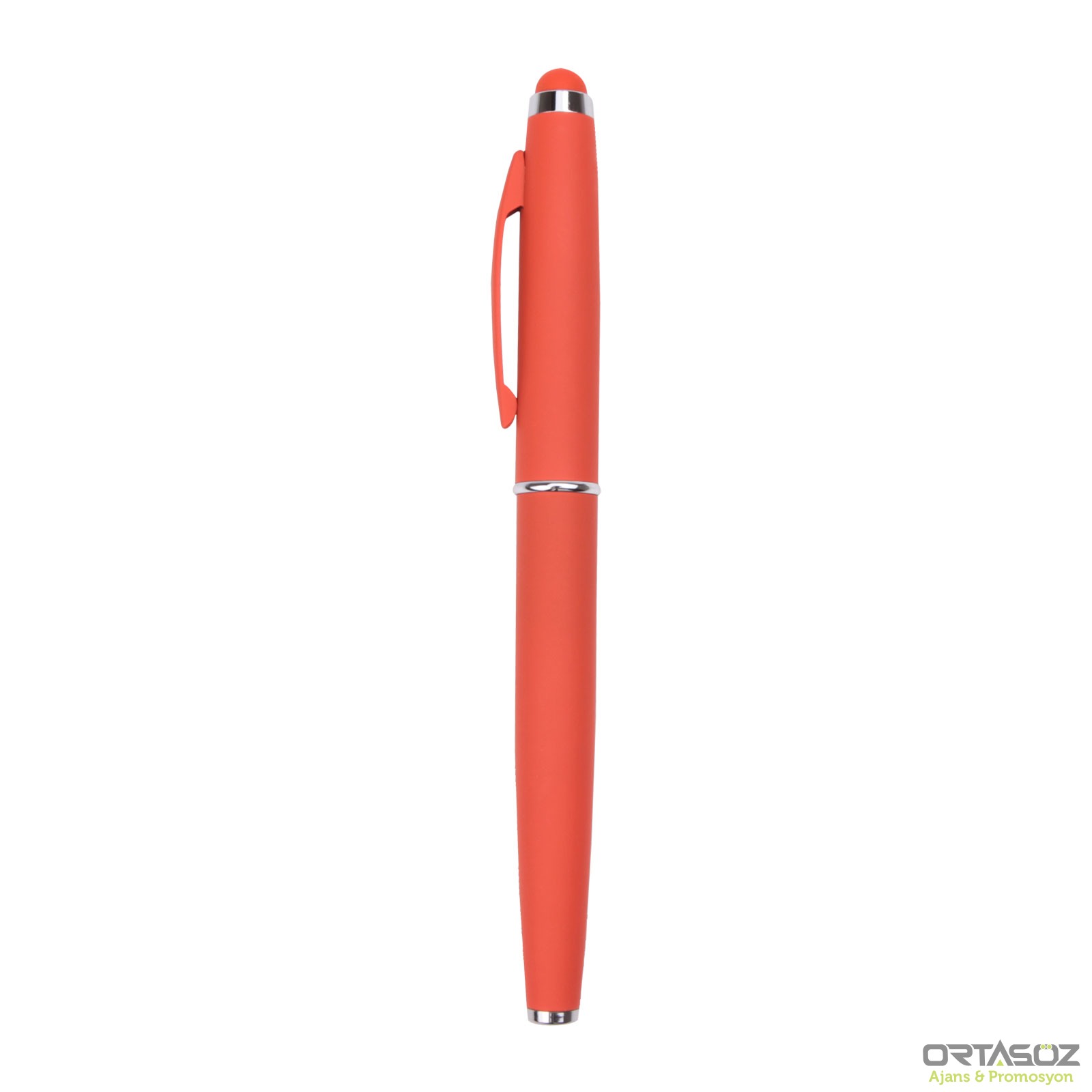 KULA TURUNCU METAL ROLLER KALEM