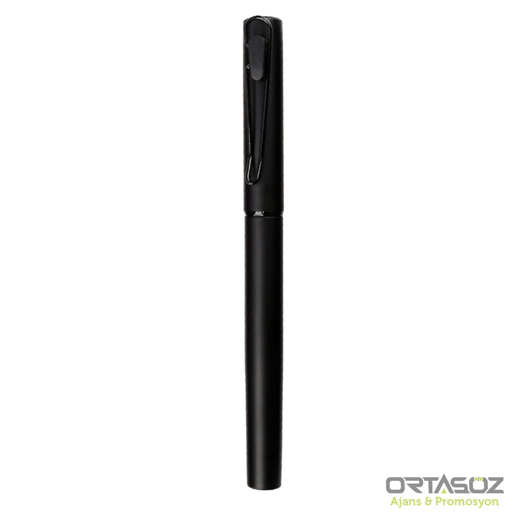 ERDEMLİ SİYAH METAL ROLLER KALEM 