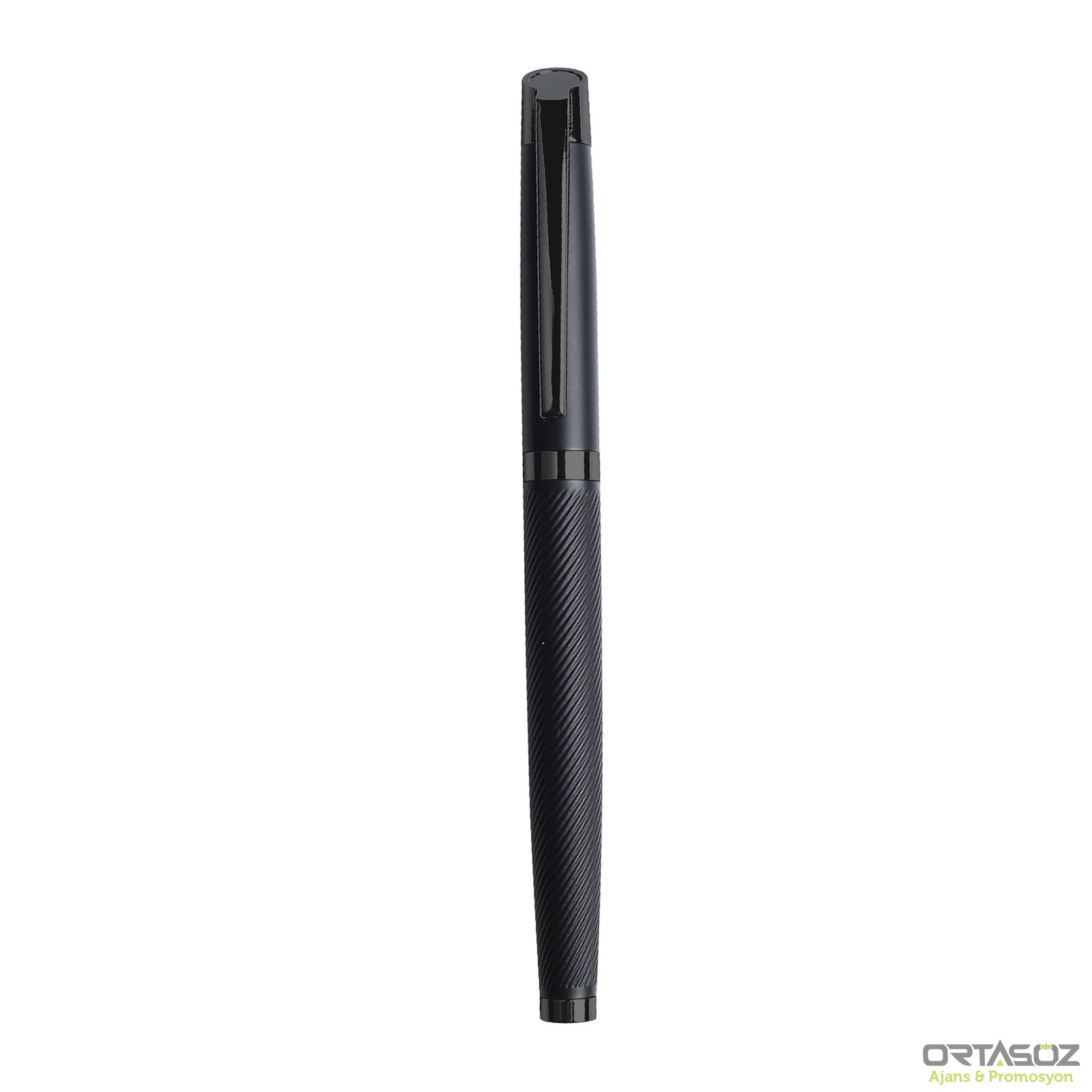 DÜZİÇİ SİYAH METAL ROLLER KALEM 