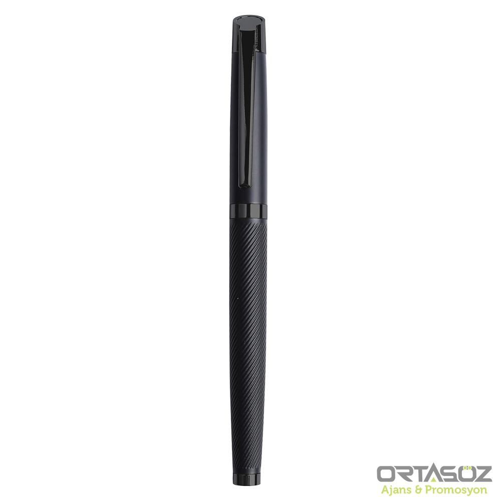 DÜZİÇİ SİYAH METAL ROLLER KALEM 