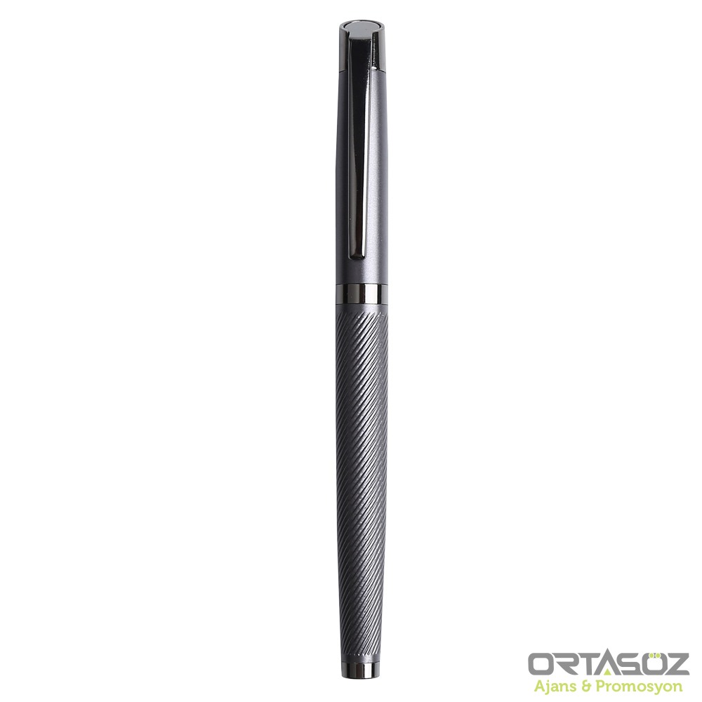 4566 DÜZİÇİ GÜMÜŞ METAL ROLLER KALEM 