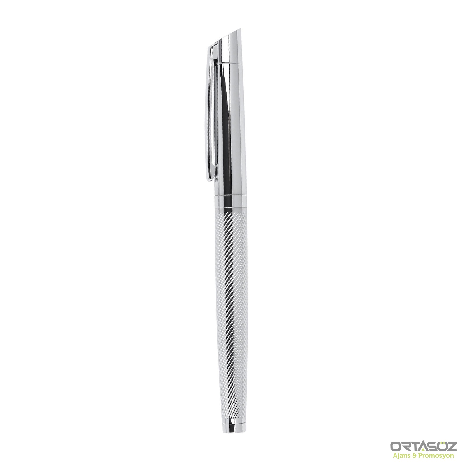 DÜZİÇİ GÜMÜŞ METAL ROLLER KALEM 