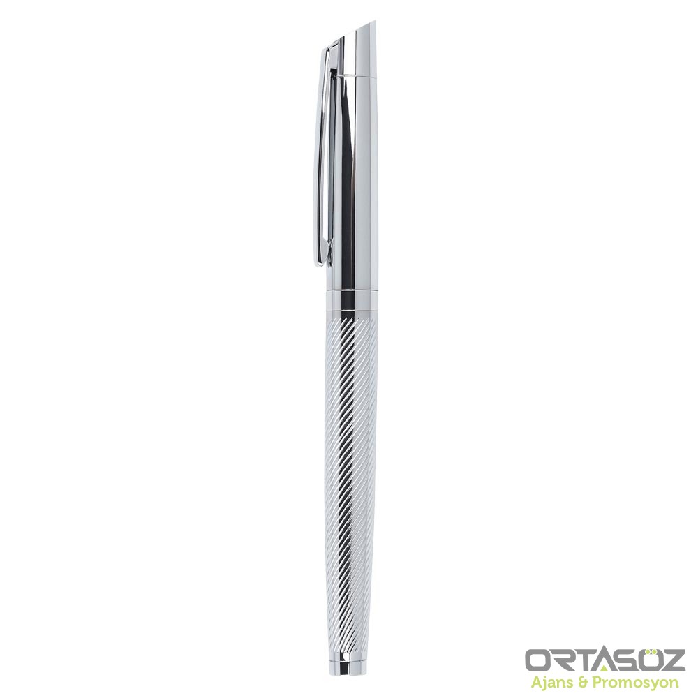 DÜZİÇİ GÜMÜŞ METAL ROLLER KALEM 
