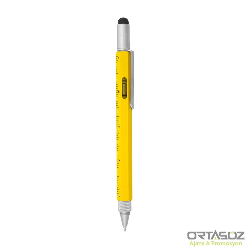 ORTA SARI SU TERAZİLİ METAL TÜKENMEZ KALEM