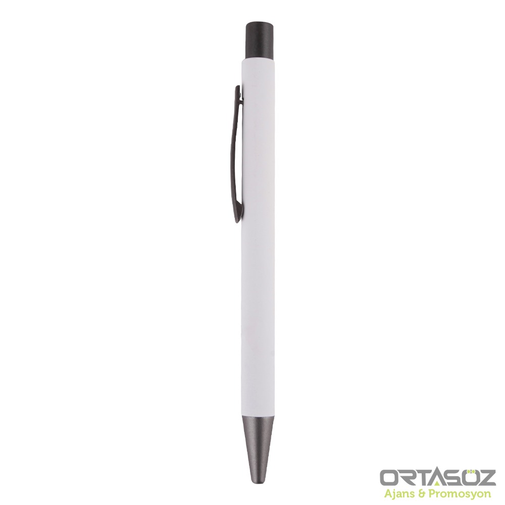 4593 BİSMİL GRİ METAL TÜKENMEZ KALEM