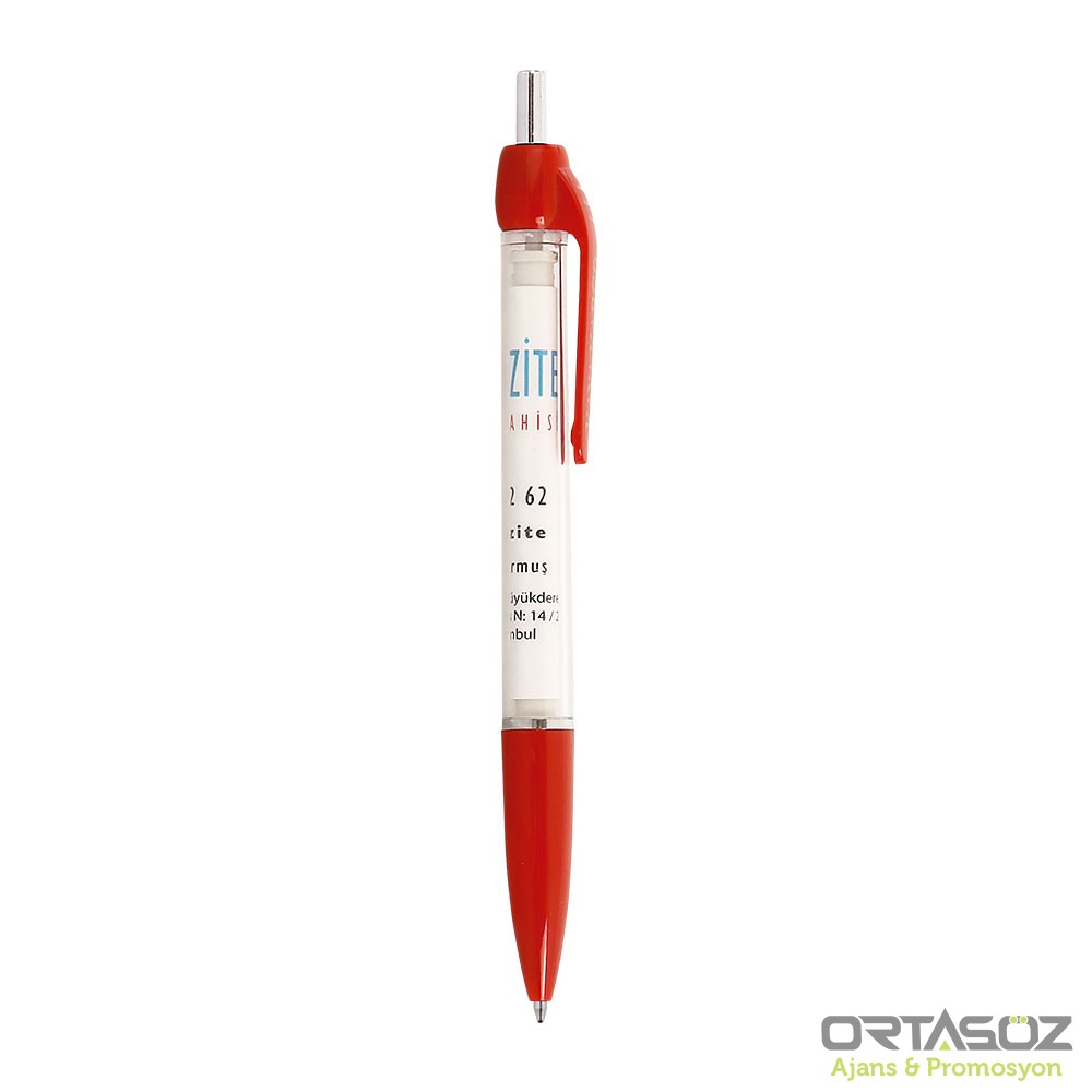 4625 GEVAŞ TURUNCU PLASTİK TÜKENMEZ BANNER KALEM 